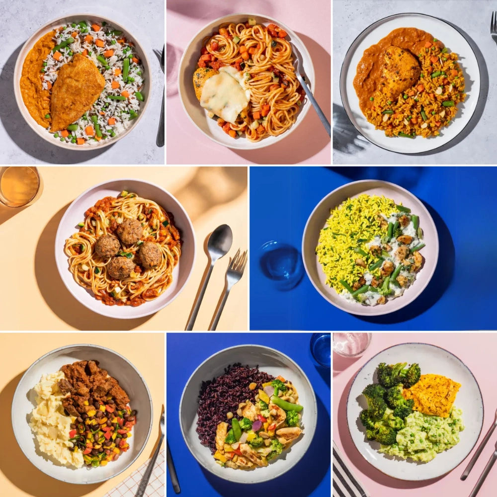 Afvallen | Mix pakket Kip en Rund | 8 meals | 8 smaken