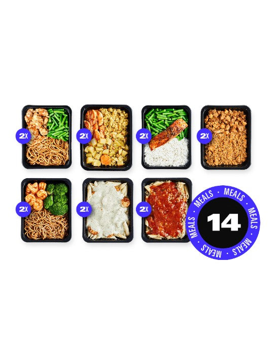 Kip en vis mix pakket | 14 meals | 7 smaken