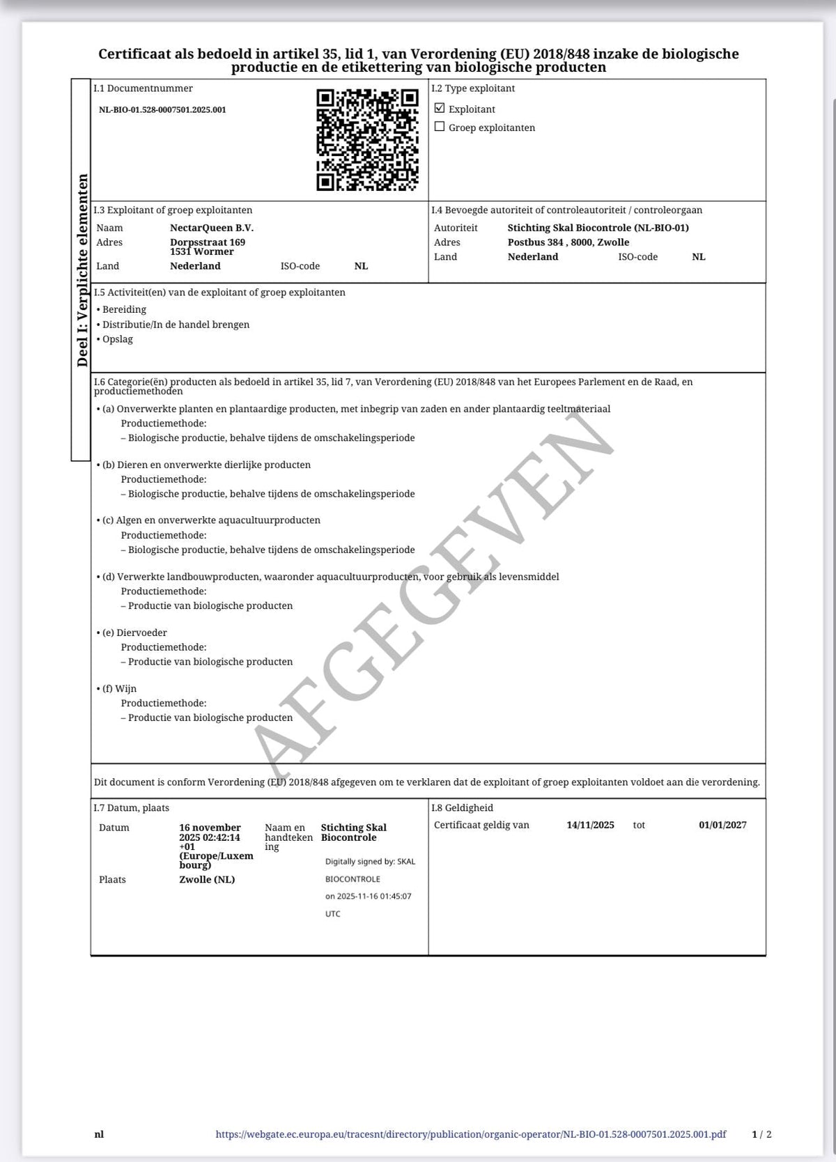 Biologische wilde bosbloemenhoning 500 g, afbeelding 3