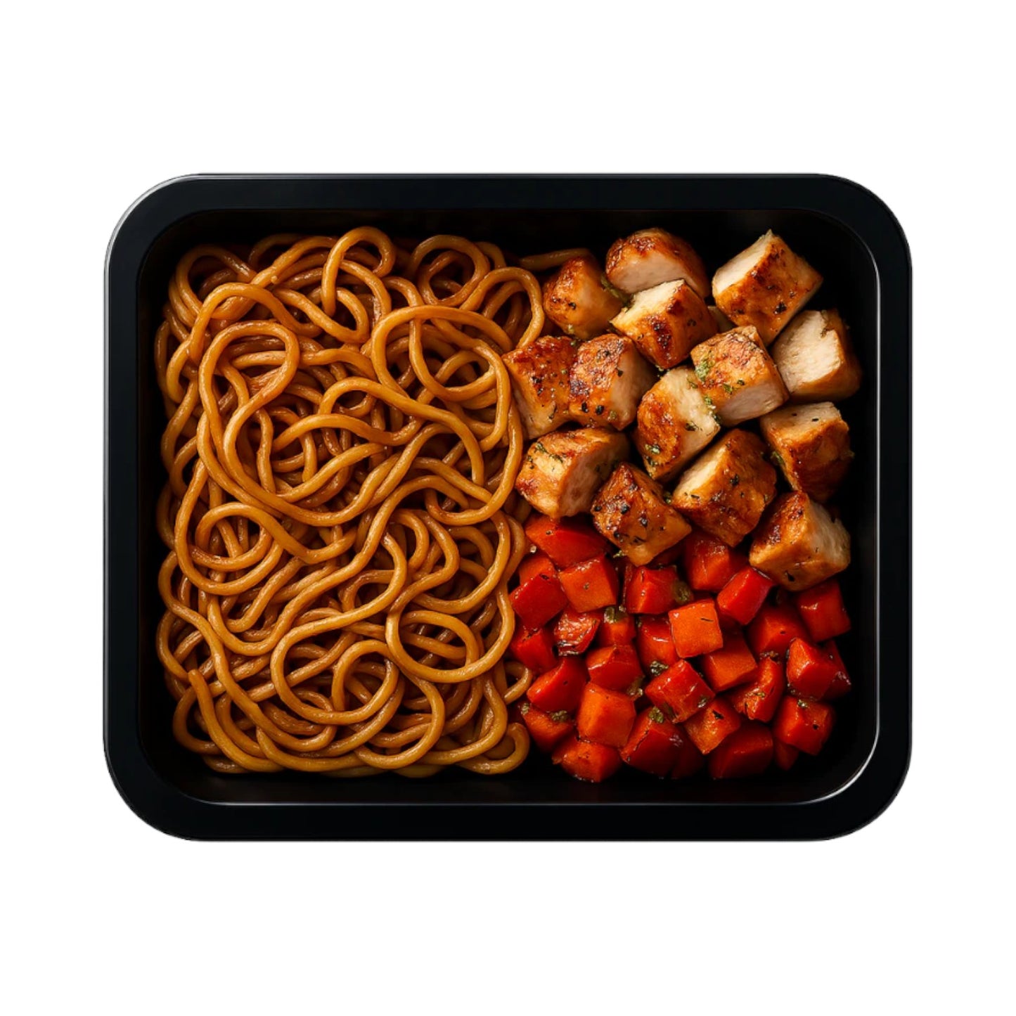 Eiernoodles Kipfilet Paprika