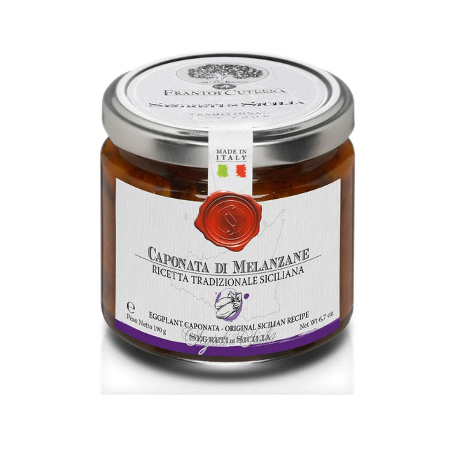 Caponata met aubergine, traditioneel Siciliaans recept