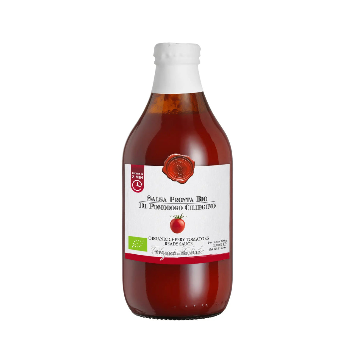 Biologische cherrytomatensaus, kant-en-klaar