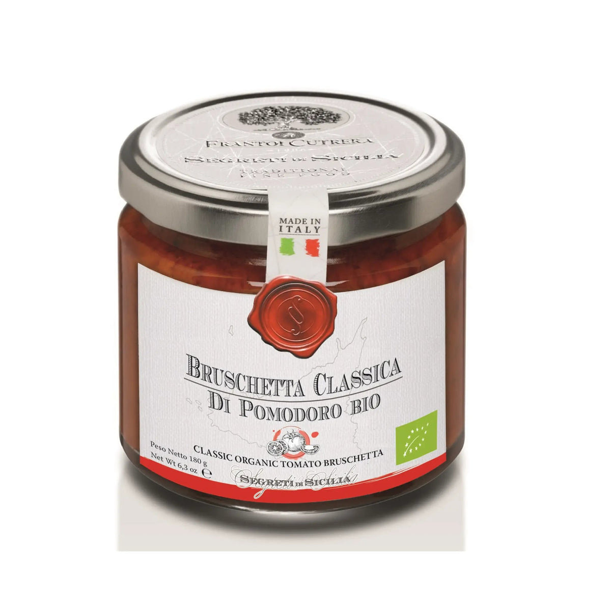 Biologische tomatenbruschetta