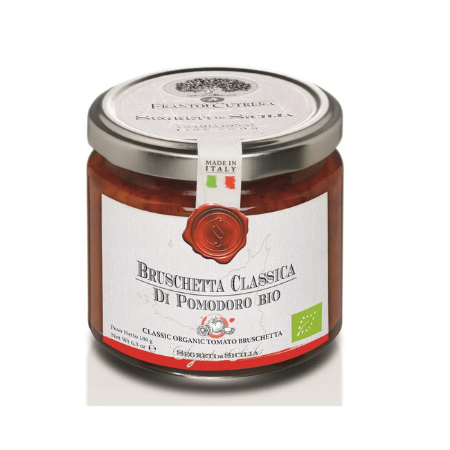 Biologische tomatenbruschetta