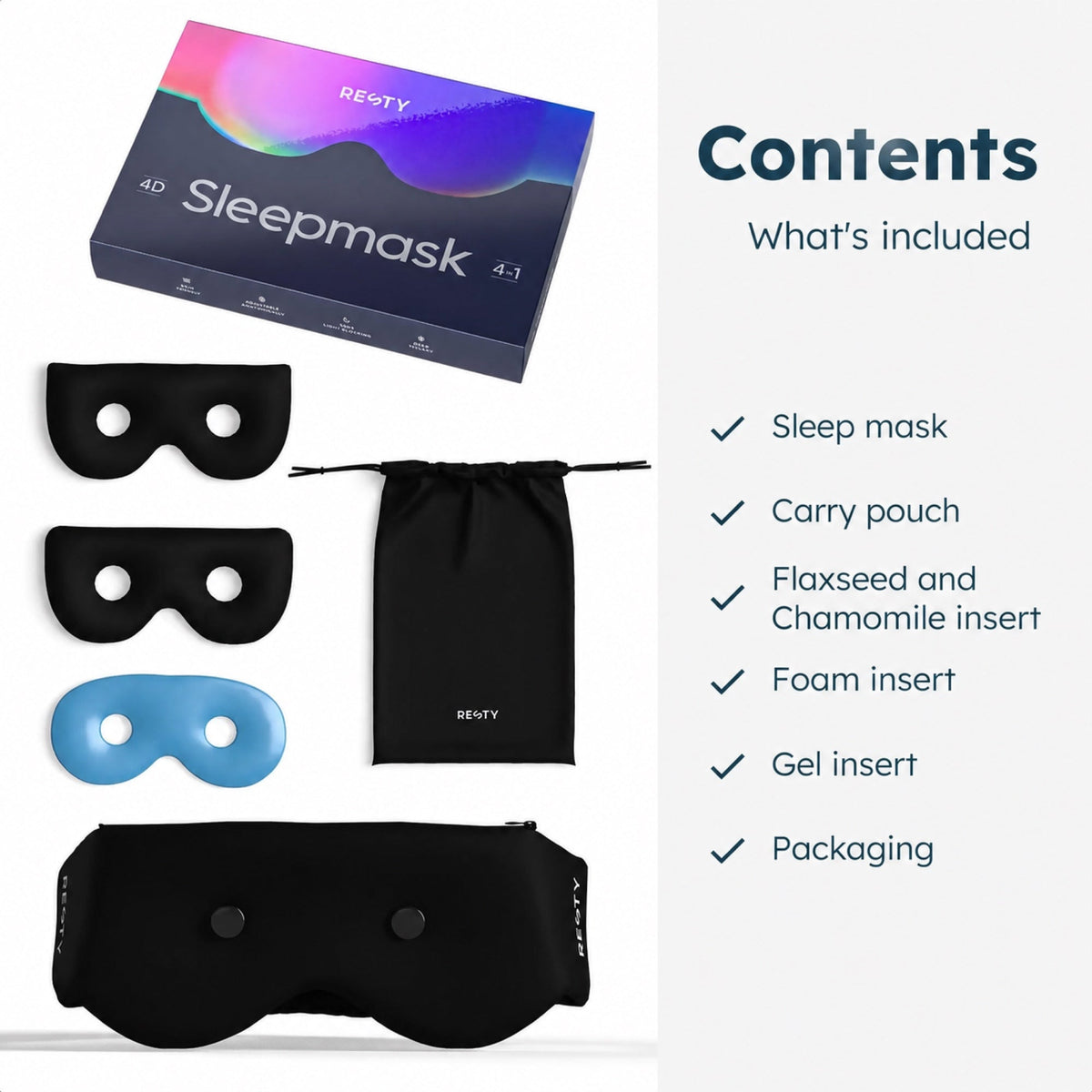 Slaapmasker Resty 4D, afbeelding 5
