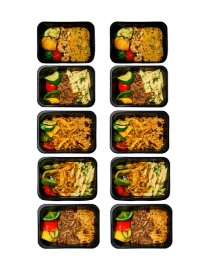 BBQ Meals | Slow Cooked Mix Pakket | 10 meals | 5 smaken