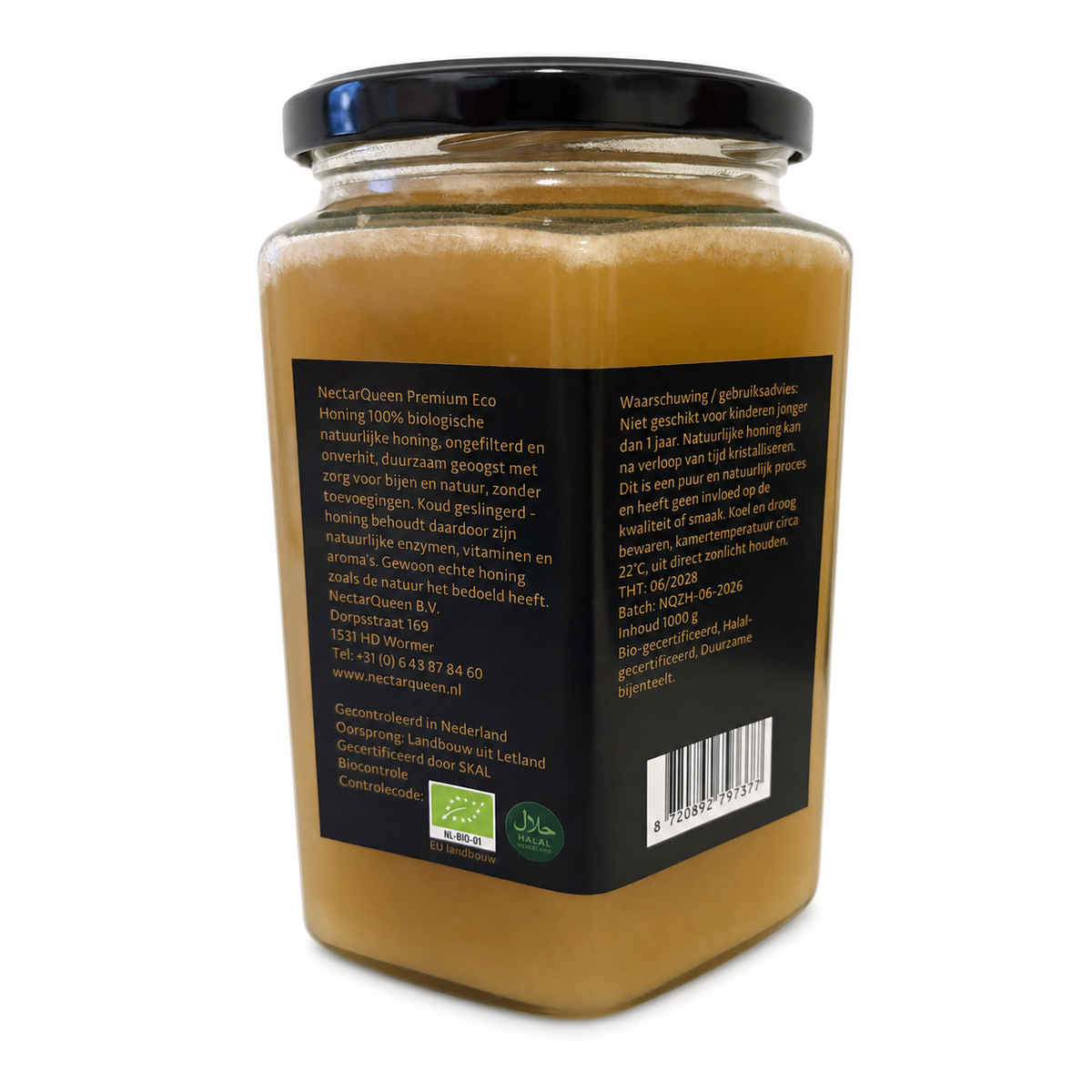 Biologische wilde bloemenhoning 1 kg, afbeelding 2
