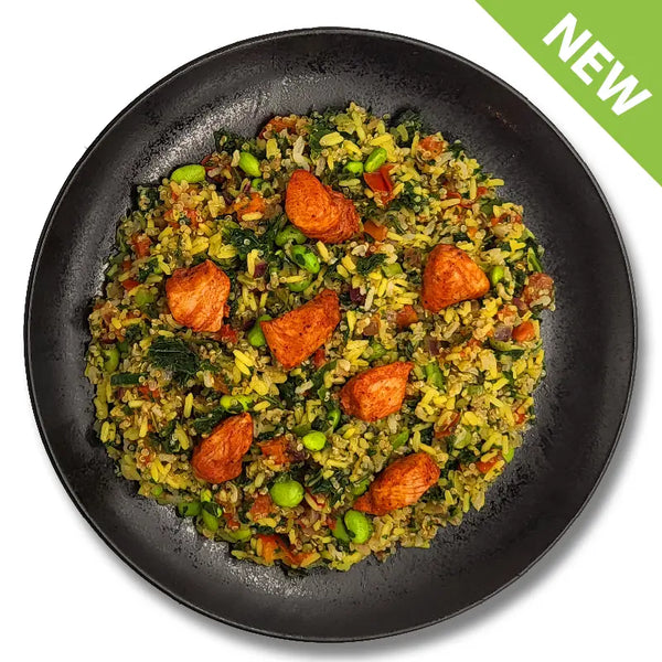 Kip met quinoa en kleurrijke groenten