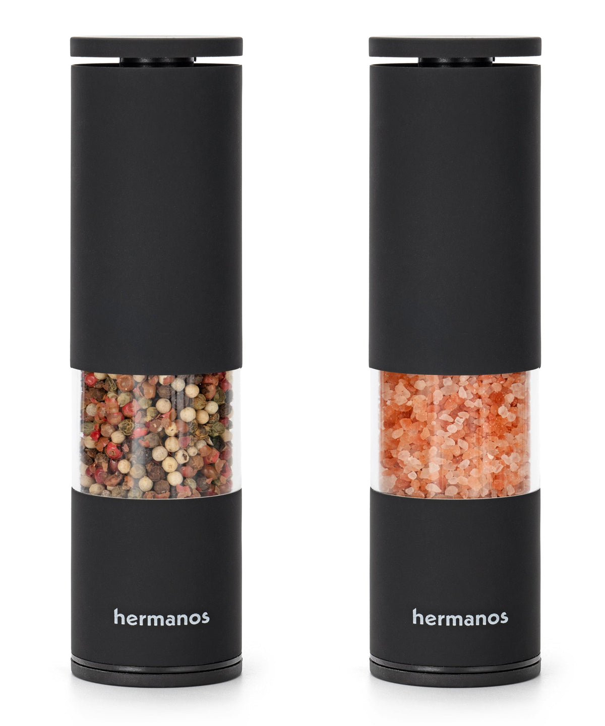 Hermanos peper- en zoutmolenset Oslo, zwart, 19 cm