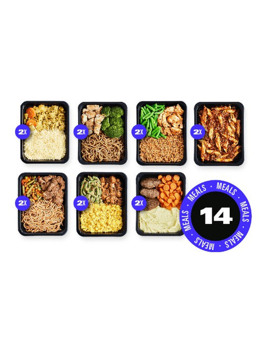 Kip en rund variatiepakket aankomen - 14 meals