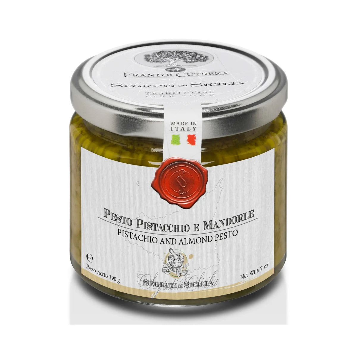 Pistache- en amandelpesto, Siciliaanse stijl