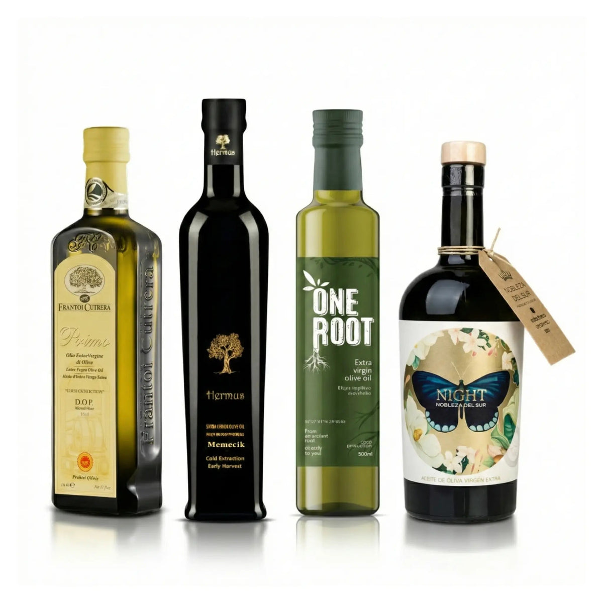 Wereldse olijfoliebundel uit 4 landen, 4 x 500 ml