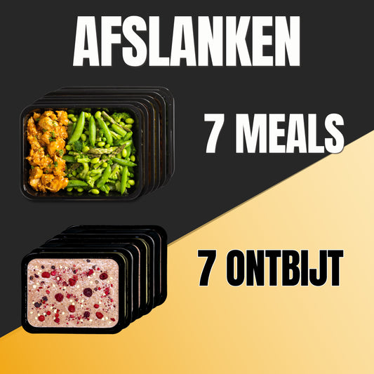 Afvallen | Low Carb combideal | 7 meals + 7 ontbijt | 14 smaken