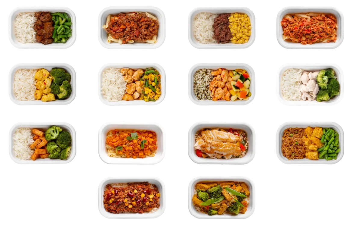 Afvallen | Kip, Rund, Vis Mix Pakket | 14 Meals | 14 Smaken