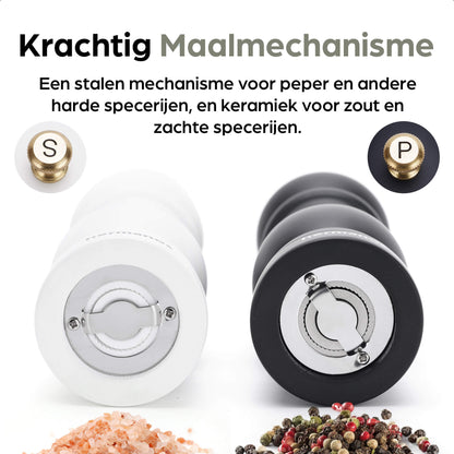 Hermanos peper- en zoutmolenset Rome, zwart-wit, 22 cm, afbeelding 6