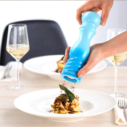 Hermanos peper- en zoutmolenset Rome, blauw, 22 cm, afbeelding 2