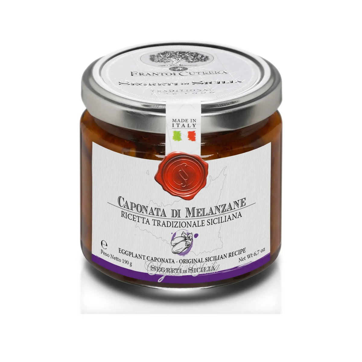 Caponata met aubergine, traditioneel Siciliaans recept