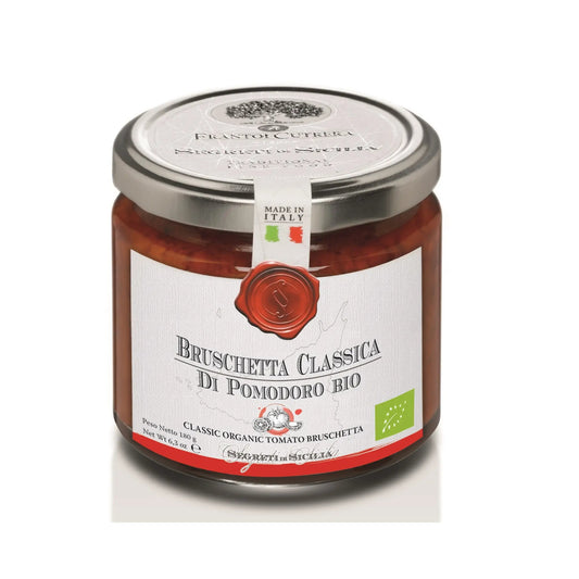 Biologische tomatenbruschetta