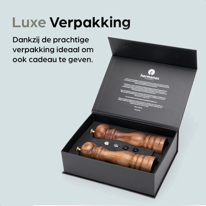 Hermanos peper- en zoutmolenset Lyon, bruin, 22 cm, afbeelding 8