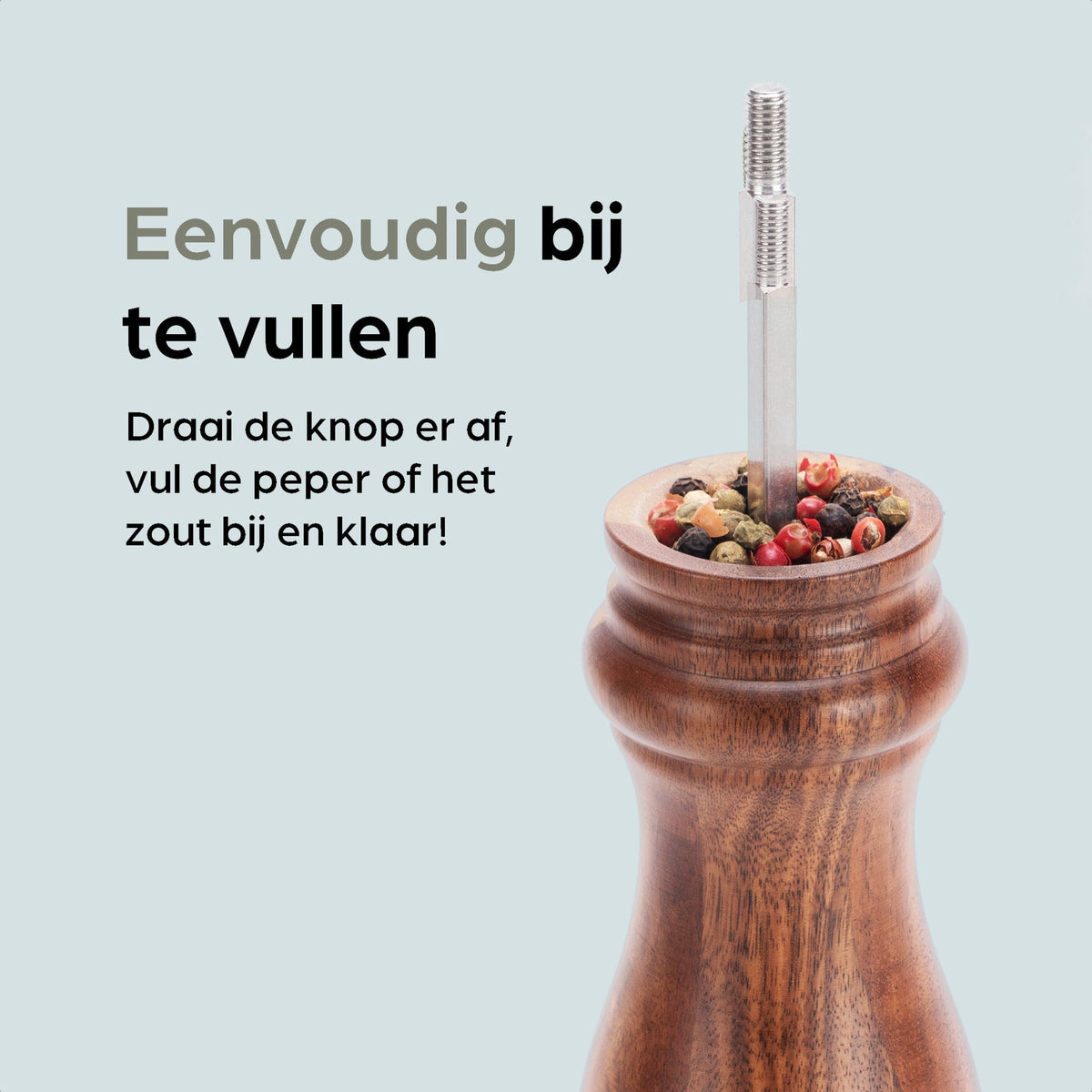 Hermanos peper- en zoutmolenset Lyon, bruin, 22 cm, afbeelding 7